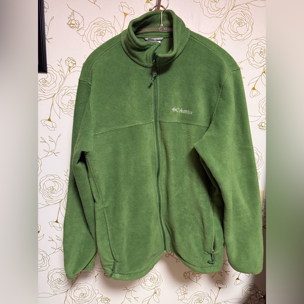 Columbia Olive Full-Zip Fleece Jacket